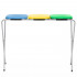 Cos de gunoi selectiv cu 3 compartimente, cadru metalic si capace PP, 98x42x74 cm [14]