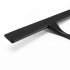 Racleta pentru baie din inox cu suport adeziv, lama 25 cm, finisaj mat negru [11]