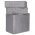 Organizator dulap tip lada cu 2 sertare, Sersimo, textil, gri [7]