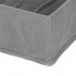 Set 4 organizatoare Sersimo sertar pentru sosete/lenjerie, gri [12]
