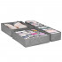 Set 4 organizatoare Sersimo sertar pentru sosete/lenjerie, gri [5]