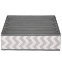 Organizator Sersimo sertar pentru sosete, 7 compartimente, gri alb