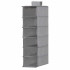 Organizator dulap Sersimo, 6 compartimente, textil, 120cm, gri [2]