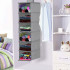 Organizator dulap Sersimo, 6 compartimente, textil, 120cm, gri [3]