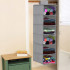 Organizator dulap Sersimo, 6 compartimente, textil, 120cm, gri [12]