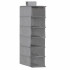 Organizator dulap Sersimo, 6 compartimente, textil, 120cm, gri [4]