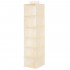 Organizator dulap Sersimo, 6 compartimente, textil, 120cm, crem [2]