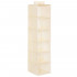 Organizator dulap Sersimo, 6 compartimente, textil, 120cm, crem [9]