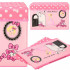 Cutie depozitare jucarii, pliabila cu capac, model printese, 48x30x29cm, roz [12]
