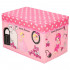 Cutie depozitare jucarii, pliabila cu capac, model printese, 48x30x29cm, roz [8]