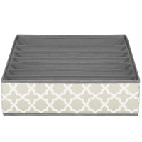 Organizator Sersimo sertar pentru sosete, 7 compartimente, gri bej