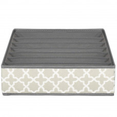 Organizator Sersimo sertar pentru sosete, 7 compartimente, gri bej