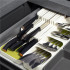 Organizator cutite pentru sertar, 9 compartimente, 40x14cm, alb [8]