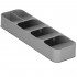 Organizator tacamuri sertar, 5 compartimente, 40x11x5,5cm, gri [2]