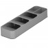 Organizator tacamuri sertar, 5 compartimente, 40x11x5,5cm, gri [5]