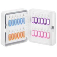 Cutie metalica din otel pentru 48 chei, echipata, 25x20x7.5cm, alba Cutie metalica din otel pentru 48 chei, echipata, 25x20x7.5cm, alba