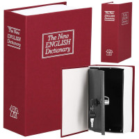 Caseta de valori, cutie metalica cu cheie, portabila, tip carte, Dictionar, maro, 18×11.5×5.5 cm Caseta de valori, cutie metalica cu cheie, portabila, tip carte, Dictionar, maro, 18×11.5×5.5 cm