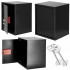 Seif standard cu cheie, 360x450x315 mm, Otel, Negru [6]