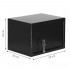 Seif standard cu cheie, 200x310x200 mm, Otel, Negru [12]