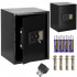 Seif electronic standard cu cifru si cheie, 415x350x310 mm, negru [14]