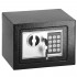 Seif electronic standard cu cifru si cheie, 170x230x170 mm, Otel, Negru [16]