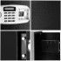 Seif electronic standard cu cifru si cheie, 350x500x360 mm, Otel, Negru [8]