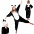 Pijama tip salopeta pentru copii, model panda, marime 110-120cm [4]