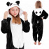 Pijama tip salopeta pentru copii, model panda, marime 110-120cm [9]