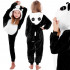 Pijama tip salopeta pentru copii, model panda, marime 110-120cm [10]