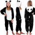 Pijama tip salopeta pentru copii, model panda, marime 120-130cm [13]