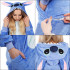 Pijama tip salopeta pentru adulti, model Stitch, marime M [7]