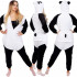 Pijama tip salopeta pentru adulti, model Panda, marime S [19]