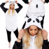 Pijama tip salopeta pentru adulti, model Panda, marime S [20]