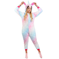 Pijama tip salopeta pentru dama, model unicorn, marime M Pijama tip salopeta pentru dama, model unicorn, marime M