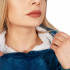 Patura tip hanorac, cu maneci, gluga si buzunare, material plus, marime universala, albastra [13]