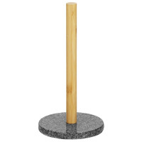 Suport prosoape de bucatarie din bambus cu suport de granit, 29cm