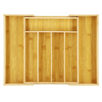 Organizator tacamuri si ustensile bucatarie, bambus, extensibil 28-45x33x5cm Organizator tacamuri si ustensile bucatarie, bambus, extensibil 28-45x33x5cm
