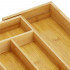 Organizator tacamuri si ustensile bucatarie, bambus, extensibil 28-45x33x5cm [7]
