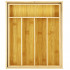 Organizator tacamuri si ustensile bucatarie, bambus, extensibil 28-45x33x5cm [10]