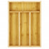 Organizator tacamuri si ustensile bucatarie, bambus, 25x34x4.5cm [17]