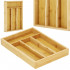 Organizator tacamuri si ustensile bucatarie, bambus, 25x34x4.5cm [10]