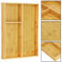 Organizator tacamuri si ustensile bucatarie, bambus, 40x30x5cm [16]
