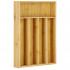 Organizator tacamuri si ustensile bucatarie, bambus, 25x35x5cm [2]