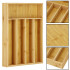 Organizator tacamuri si ustensile bucatarie, bambus, 25x35x5cm [13]