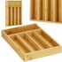 Organizator tacamuri si ustensile bucatarie, bambus, 25x35x5cm [5]