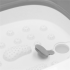 Cada pliabila pentru picioare cu elemente de masaj integrate, pentru spalarea si relaxarea picioarelor, dop de scurgere, material plastic si silicon, [10]
