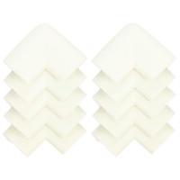 Set 10 protectii colturi pentru siguranta copii, 60x35mm, spuma EPE, crem Set 10 protectii colturi pentru siguranta copii, 60x35mm, spuma EPE, crem