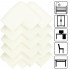 Set 10 protectii colturi pentru siguranta copii, 60x35mm, spuma EPE, crem [11]