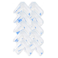 Set 10 protectii colturi pentru siguranta copii, drepte, 40x15mm, silicon, transparent Set 10 protectii colturi pentru siguranta copii, drepte, 40x15mm, silicon, transparent