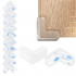 Set 10 protectii colturi pentru siguranta copii, drepte, 40x15mm, silicon, transparent [2]